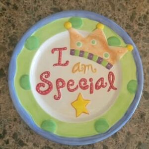 Celebrate Plate Dish Food Happy‎ Birthday Party Marianne Richard Studios 10"